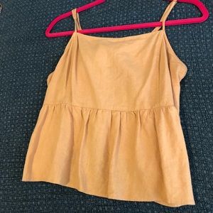 Yellow back tie top!